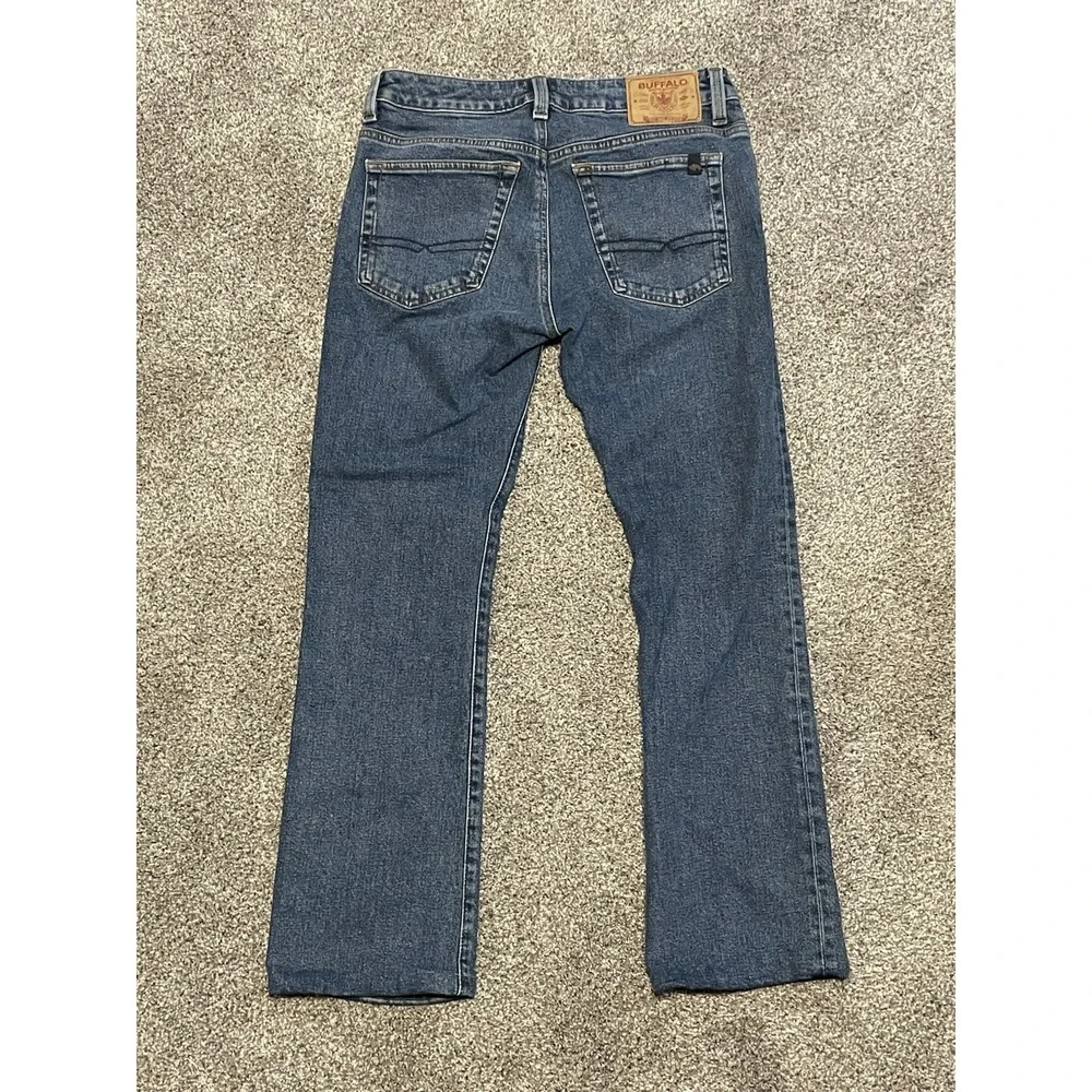 Buffalo David Bitton Blue Jeans Mens Slim Bootcut King 30x30- Actual Size 32x28